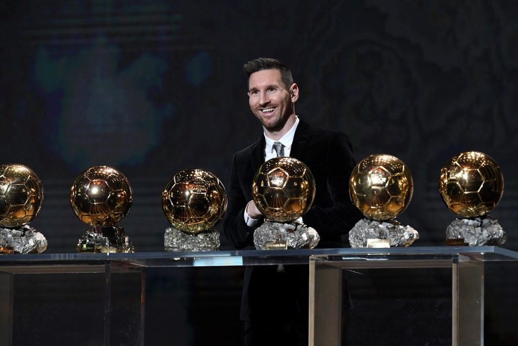 Messi đã có được 08 quả bóng vàng