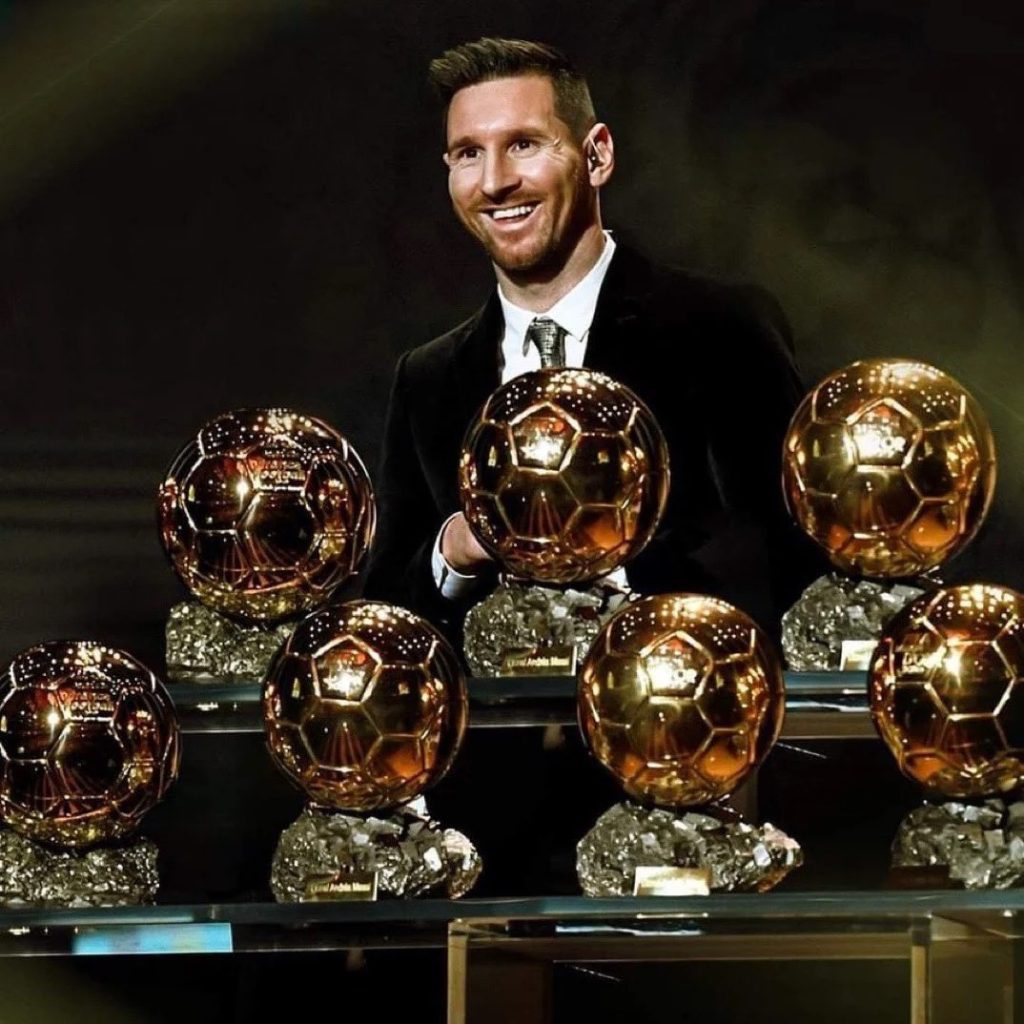 Lionel Messi đạt được tổng cộng 7 quả bóng vàng thế giới